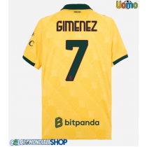 Maglie da calcio AC Milan Santiago Gimenez #7 Terza Maglia 2025-26 Manica Corta